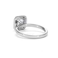 2.05ct Beatrice Lab Diamond Halo Engagement Ring in Platinum F/VS1