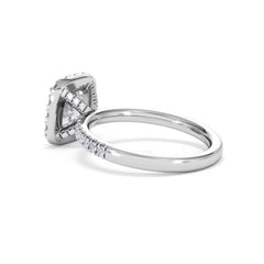 2.05ct Beatrice Lab Diamond Halo Engagement Ring in Platinum F/VS1