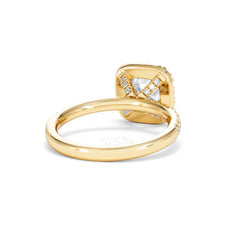 2.05ct Beatrice Lab Diamond Halo Engagement Ring in 18K Gold F/VS1