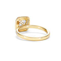 2.05ct Beatrice Lab Diamond Halo Engagement Ring in 18K Gold F/VS1
