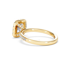 2.05ct Beatrice Lab Diamond Halo Engagement Ring in 18K Gold F/VS1