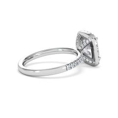 2.60ct Beatrice Lab Diamond Halo Engagement Ring in Platinum F/VS1