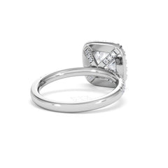 2.60ct Beatrice Lab Diamond Halo Engagement Ring in Platinum F/VS1