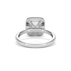 2.60ct Beatrice Lab Diamond Halo Engagement Ring in Platinum F/VS1
