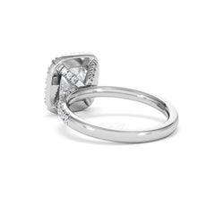 2.60ct Beatrice Lab Diamond Halo Engagement Ring in Platinum F/VS1