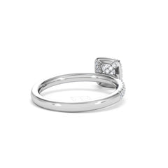 Beatrice Diamond Halo Engagement Ring in Platinum 1ct H/SI