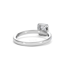 Beatrice Diamond Halo Engagement Ring in Platinum 1ct H/SI