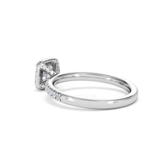 Beatrice Diamond Halo Engagement Ring in Platinum 1ct G/VS