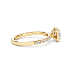 Beatrice Diamond Halo Engagement Ring in 18K Gold 1ct G/SI2