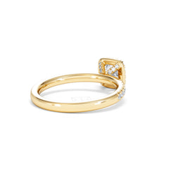 Beatrice Diamond Halo Engagement Ring in 18K Gold 1ct G/SI2