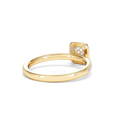 Beatrice Diamond Halo Engagement Ring in 18K Gold 1ct G/SI2