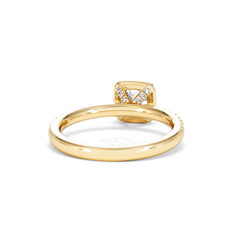 Beatrice Lab Diamond Halo Engagement Ring in 18K Gold 1ct F/VS1