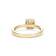 Beatrice Diamond Halo Engagement Ring in 18K Gold 1ct G/SI2