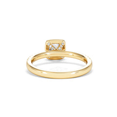 Beatrice Diamond Halo Engagement Ring in 18K Gold 1ct G/SI2