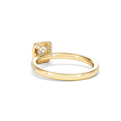 Beatrice Diamond Halo Engagement Ring in 18K Gold 1ct G/SI2