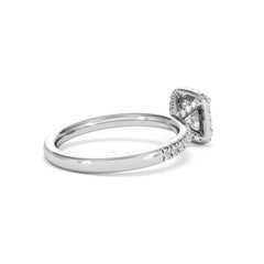 Beatrice GIA Diamond Halo Engagement Ring in Platinum 1.25ct G/VS
