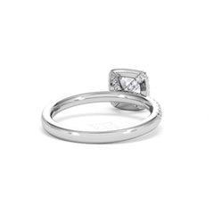 Beatrice GIA Diamond Halo Engagement Ring in Platinum 1.25ct G/VS