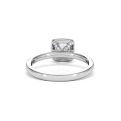 Beatrice GIA Diamond Halo Engagement Ring in Platinum 1.25ct G/VS