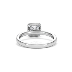 Beatrice GIA Diamond Halo Engagement Ring in Platinum 1.25ct G/VS