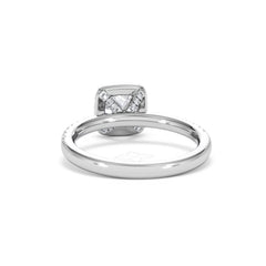 Beatrice GIA Diamond Halo Engagement Ring in Platinum 1.25ct G/VS