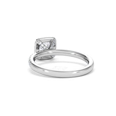 Beatrice GIA Diamond Halo Engagement Ring in Platinum 1.25ct G/VS