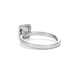 Beatrice GIA Diamond Halo Engagement Ring in Platinum 1.25ct G/VS