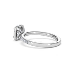 Beatrice GIA Diamond Halo Engagement Ring in Platinum 1.25ct G/VS