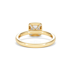 Beatrice GIA Diamond Halo Engagement Ring in 18K Gold 1.25ct G/SI2