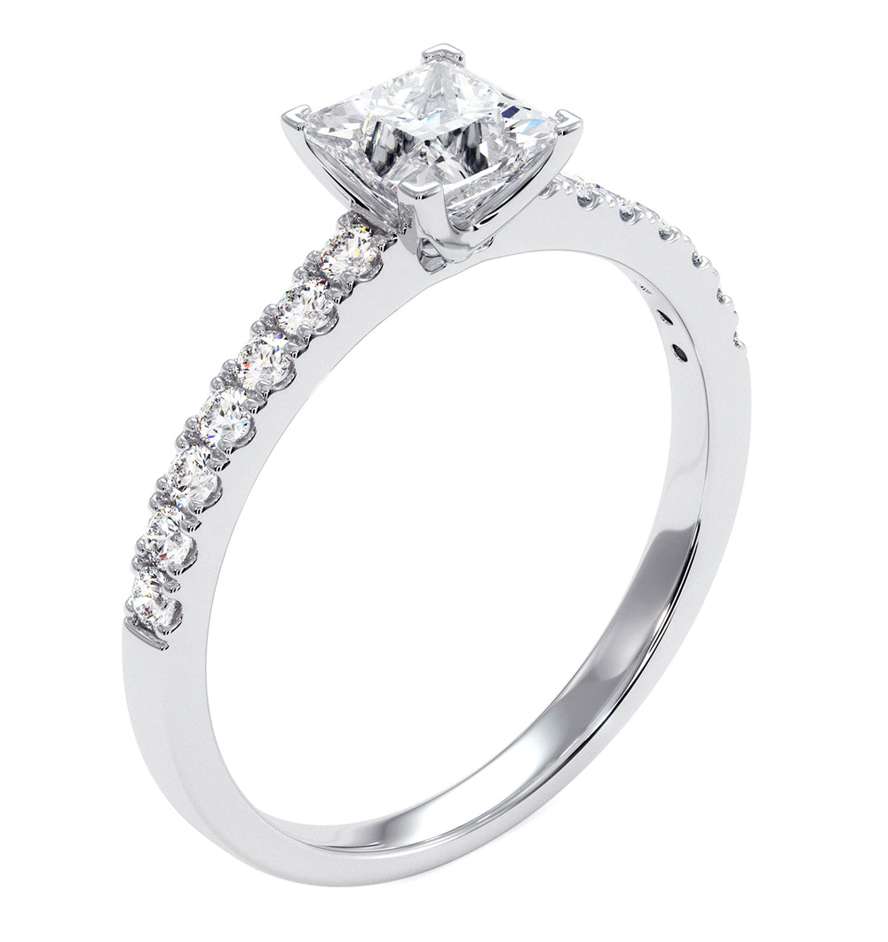 Katerina GIA Princess Diamond Engagement Ring Platinum 1.15ct G/SI1