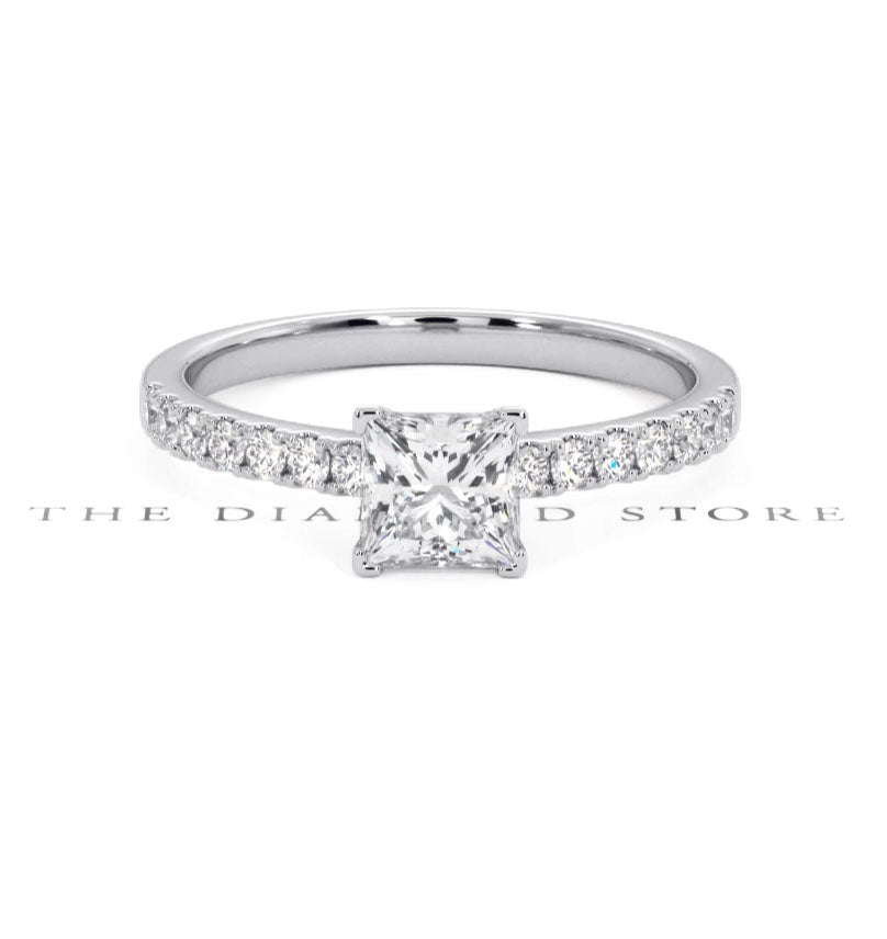 Katerina GIA Princess Diamond Engagement Ring Platinum 1.15ct H/SI