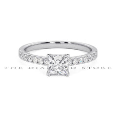 Katerina GIA Princess Diamond Engagement Ring Platinum 1.15ct H/SI