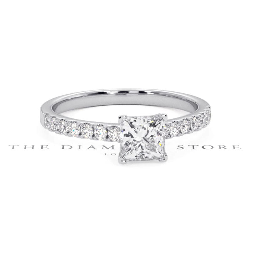 Katerina GIA Princess Diamond Engagement Ring Platinum 1.15ct H/SI