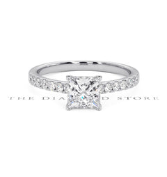Katerina GIA Princess Diamond Engagement Ring Platinum 1.50ct G/SI2