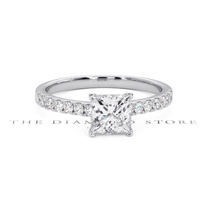 Katerina GIA Princess Diamond Engagement Ring Platinum 1.50ct G/SI2