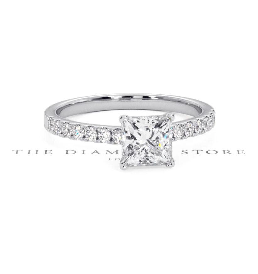 Katerina GIA Princess Diamond Engagement Ring Platinum 1.50ct G/VS