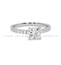 Katerina GIA Princess Diamond Engagement Ring Platinum 1.50ct G/SI2