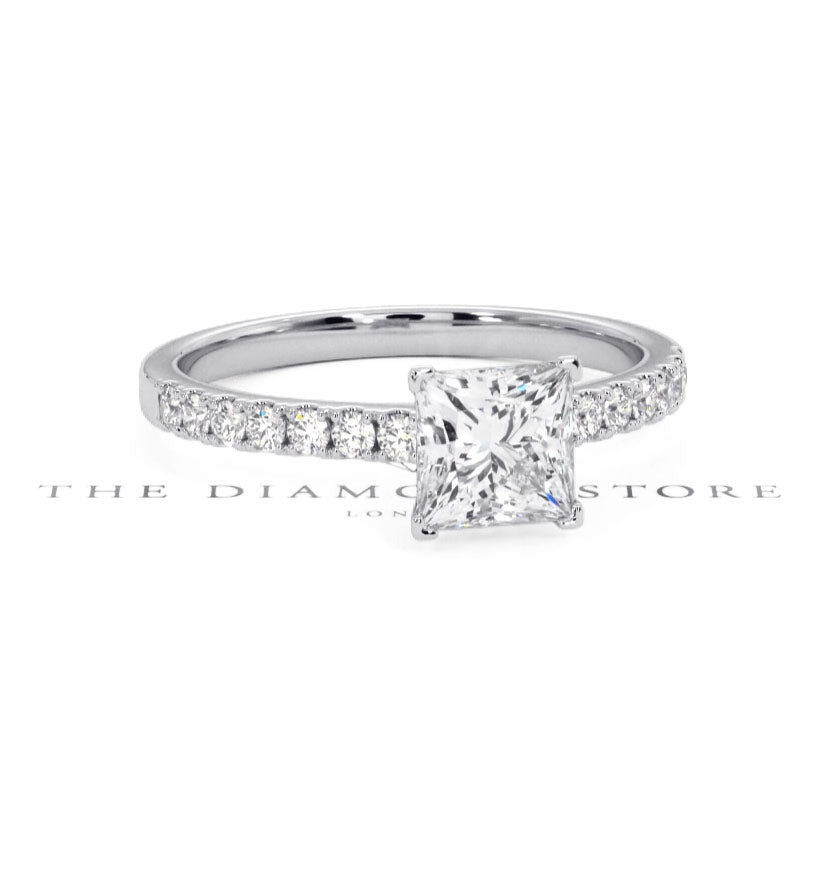 Katerina GIA Princess Diamond Engagement Ring Platinum 1.50ct G/VS