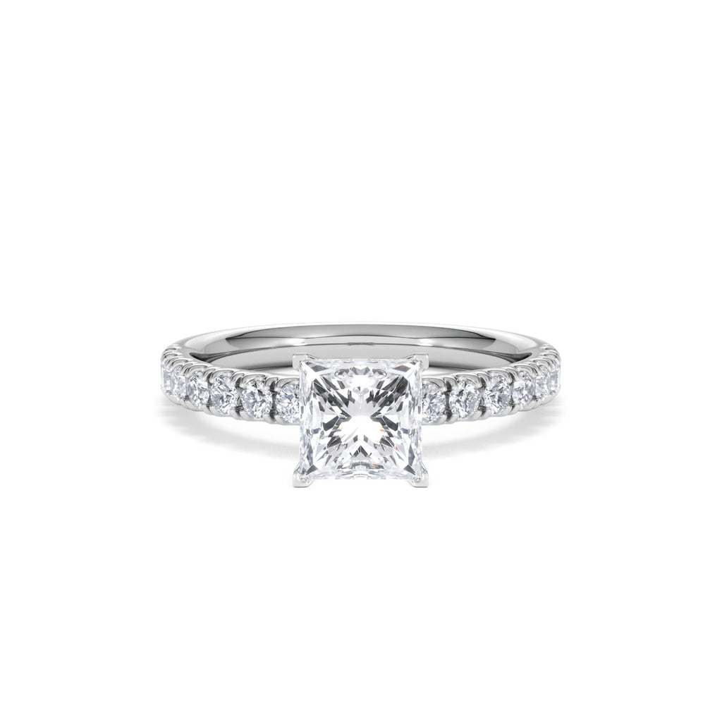 Katerina GIA Princess Diamond Engagement Ring Platinum 1.50ct G/SI2