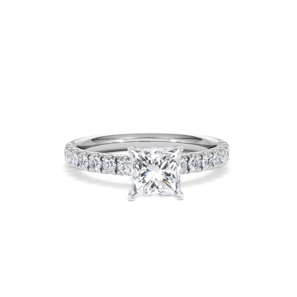 Katerina GIA Princess Diamond Engagement Ring Platinum 1.50ct G/SI2