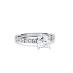 Katerina GIA Princess Diamond Engagement Ring Platinum 1.50ct G/SI2