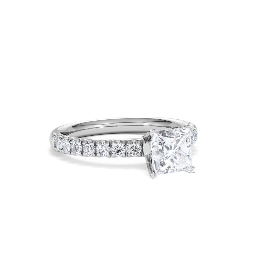 Katerina GIA Princess Diamond Engagement Ring Platinum 1.50ct G/SI2