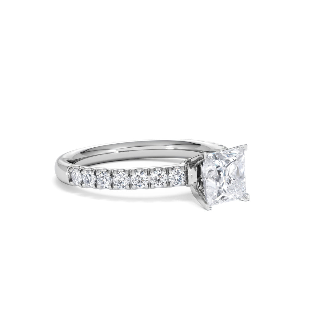 Katerina GIA Princess Diamond Engagement Ring Platinum 1.50ct G/SI2
