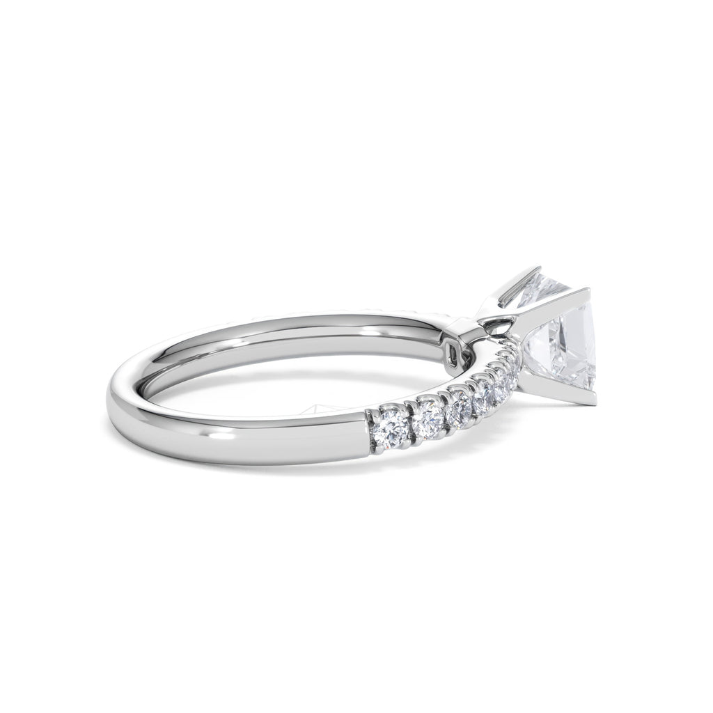 Katerina GIA Princess Diamond Engagement Ring Platinum 1.50ct G/SI2