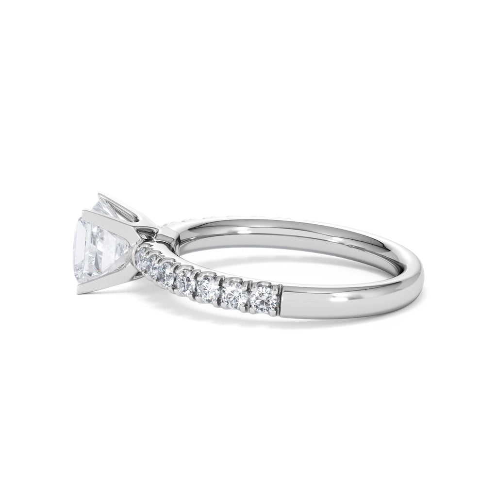 Katerina GIA Princess Diamond Engagement Ring Platinum 1.50ct G/SI2