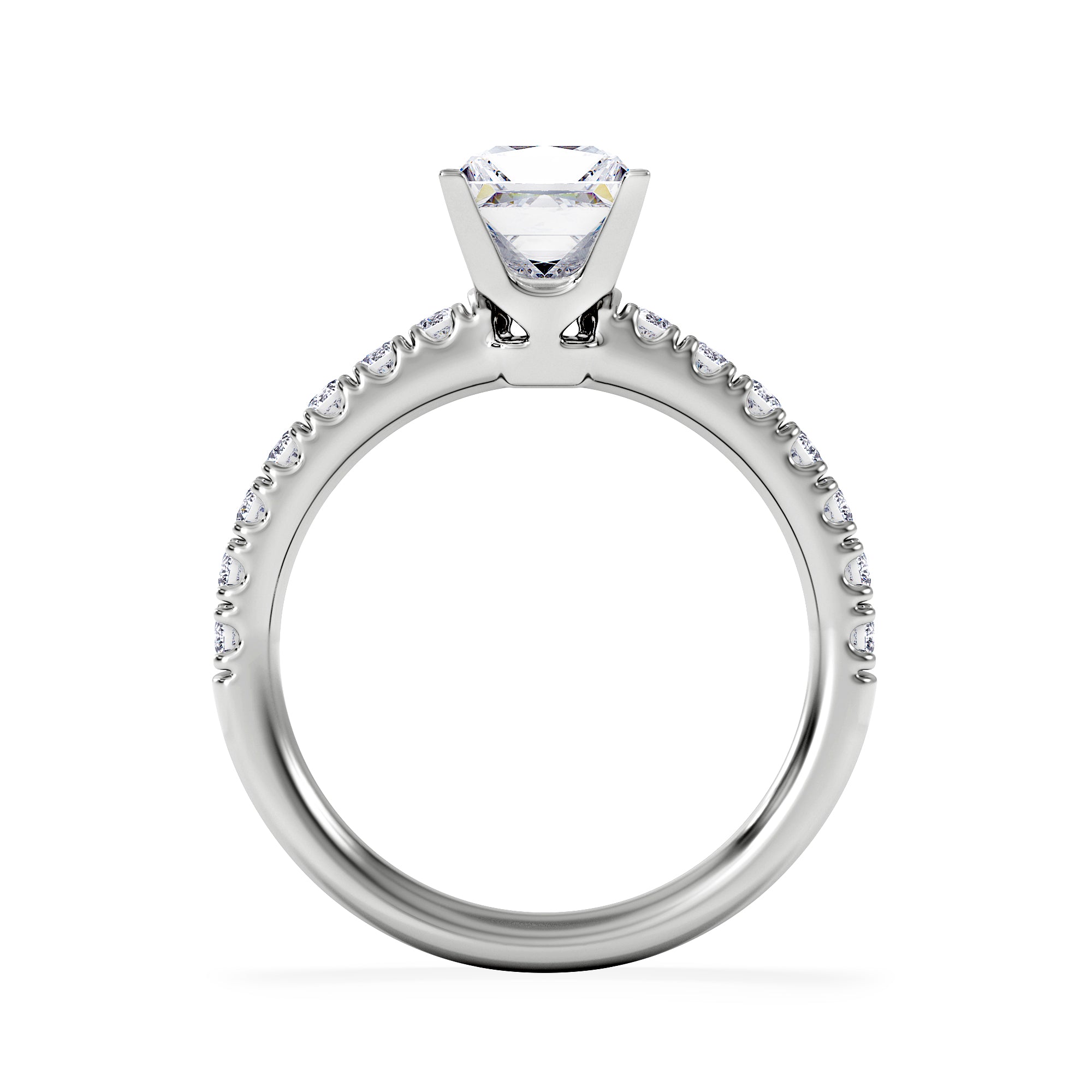 Katerina Lab Princess Diamond Engagement Ring Platinum 1.55ct F/VS1