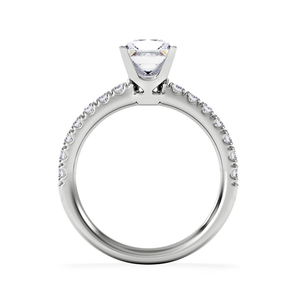 Katerina GIA Princess Diamond Engagement Ring Platinum 1.50ct G/SI2