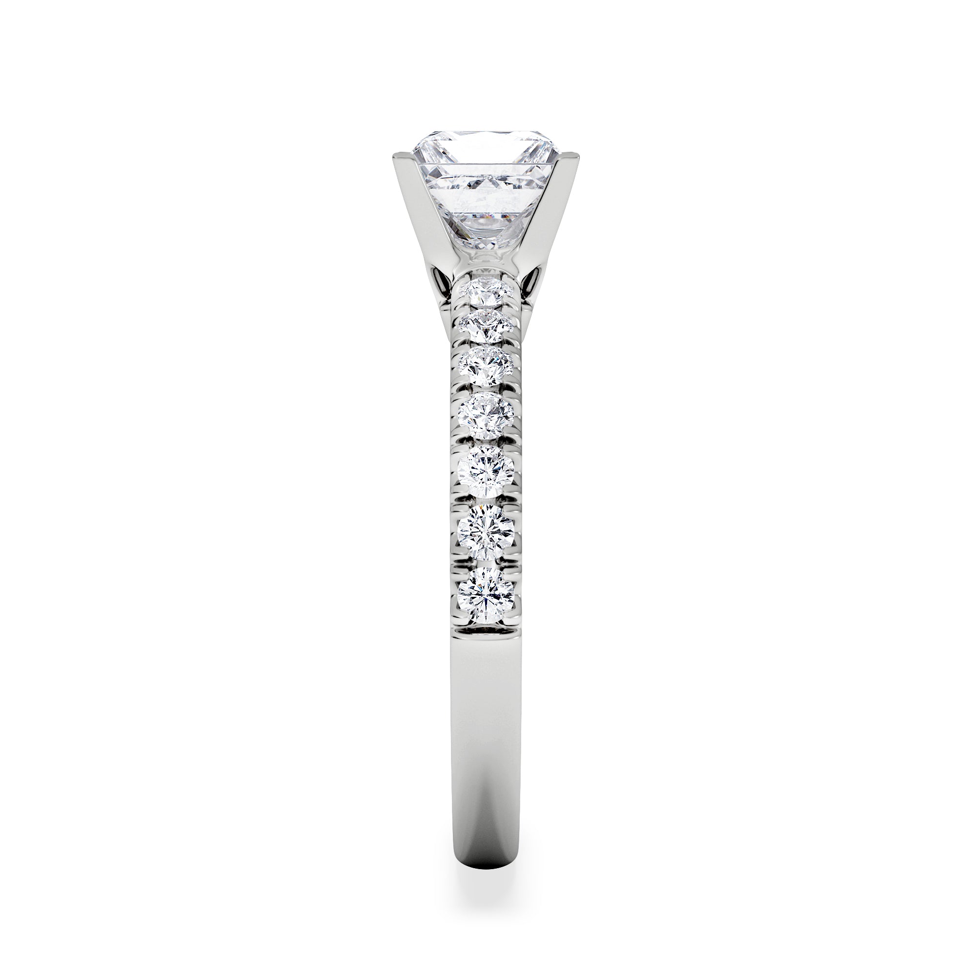 Katerina Lab Princess Diamond Engagement Ring Platinum 1.55ct F/VS1