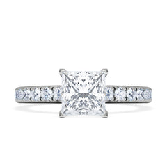 Katerina GIA Princess Diamond Engagement Ring Platinum 1.55ct G/SI2