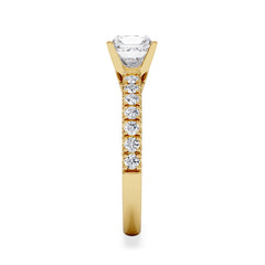 Katerina Lab Princess Diamond Engagement Ring 18K Gold 1.55ct F/VS1