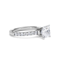 2.10ct Katerina Lab Princess Diamond Engagement Ring 18KW Gold F/VS1